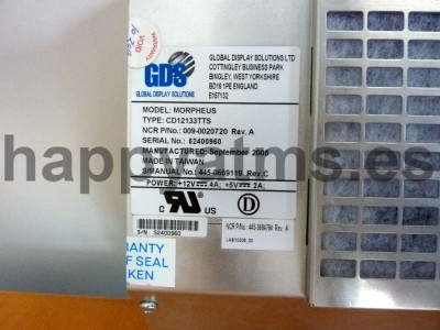 NCR MONITOR-COLOR TRANSLECTIVE 12.1 INCH SUNLIGHT READ PN: 009-0020720