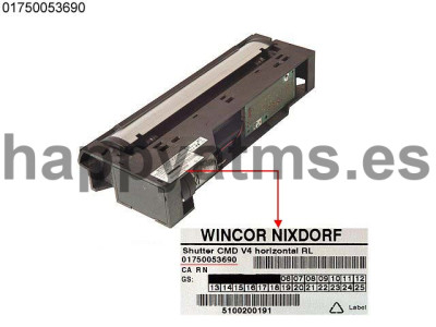 Wincor Nixdorf Shutter CMD V4 Horizontal RL PN: 01750053690, 1750053690