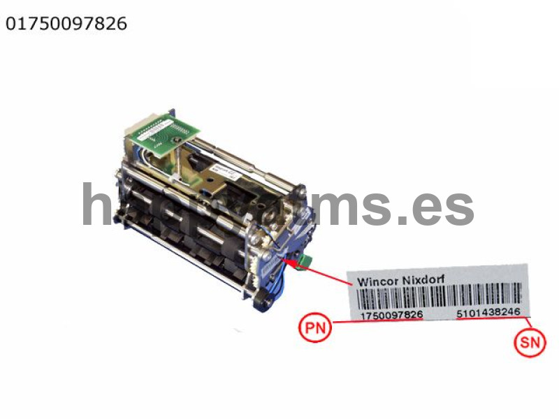 Wincor Nixdorf MICR 2 CCDM dummy PN: 01750097826, 1750097826