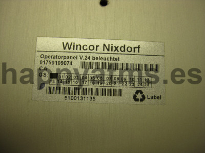 Wincor Nixdorf operator panel V.24 with backlight PN: 01750109074, 1750109074