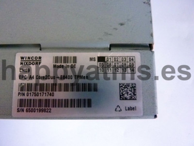 Wincor Nixdorf Swap-PC EPC_A4 Core2Duo-E8400 TPMen PN: 01750171740, 1750171740