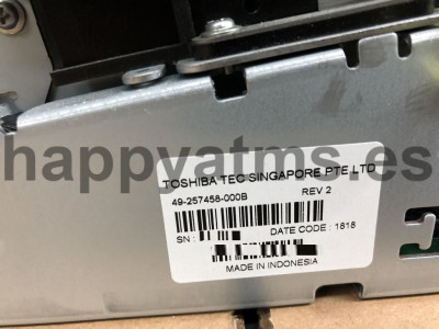 Diebold PRNTR,1-SD THRM RCPT,80MM,W/ LED PN: 49-257458-000B, 49257458000B