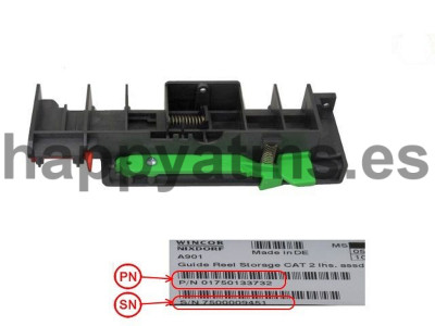 Wincor Nixdorf Guide Reel Storage CAT 2 lhs. assd. PN: 01750133732, 1750133732