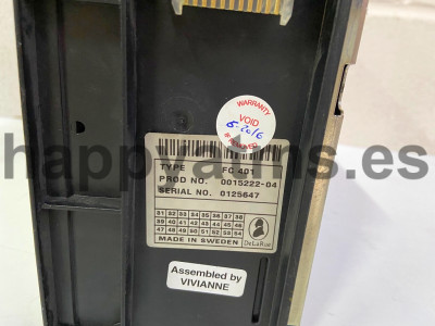 Glory CURRENCY CASSETTE TCD6408 FC401 -SIN LLAVE PN: 0015222-04, 1522204