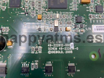 Diebold CCA ENA PCB MAIN CONTROL BOARD PN: 49-222612-000F, 49222612000F