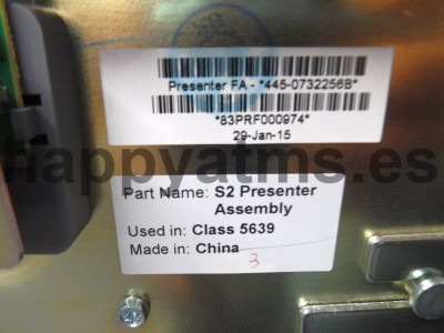 NCR S2 PRESENTER F/A PN: 445-0732256, 4450732256