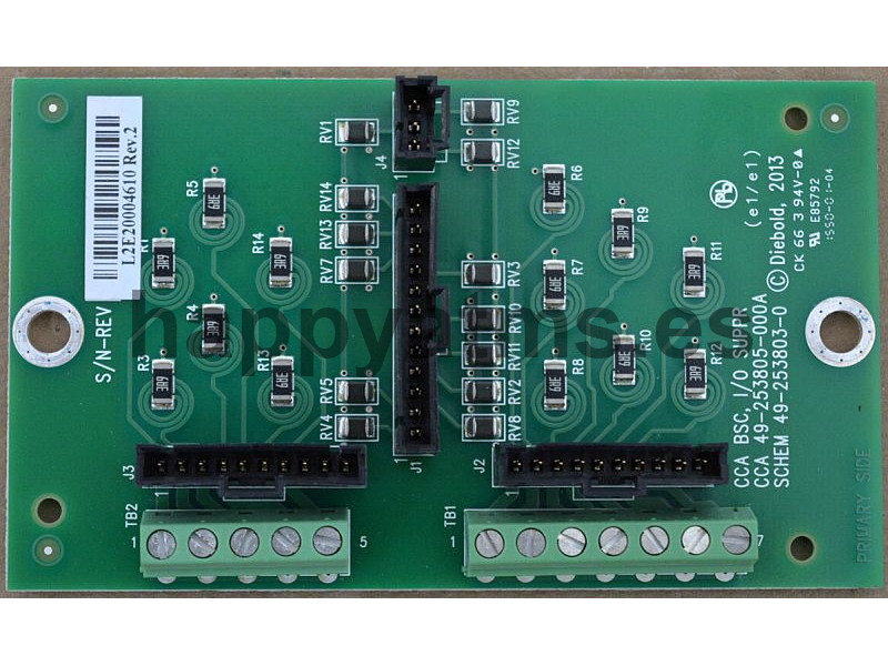 Diebold CCA BSC I/O SUPR PN: 49-253805-000A, 49253805000A