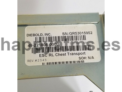 Diebold ESC RL Chest Transport  PN: 49-221808-000D, 49221808000D