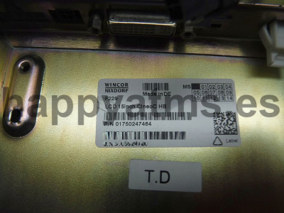 Wincor Nixdorf LCD Box 15inch CineoC HB Litem PN: 1750247464