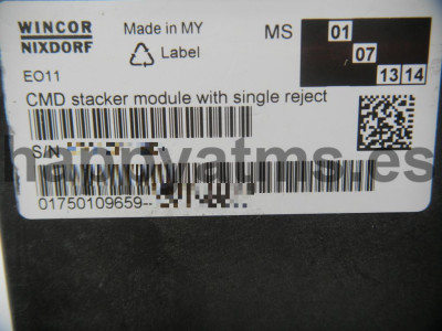 Wincor Nixdorf CMD-V4 stacker modul w. SR vert. PN: 01750109659, 1750109659