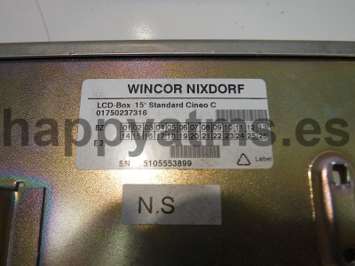 Wincor Nixdorf LCD-Box_15inch_standard_CineoC PN: 1750237316