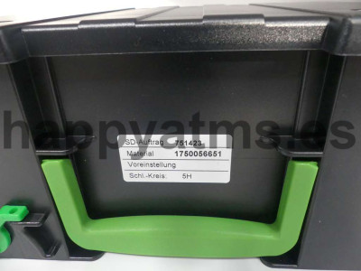 Wincor Nixdorf CMD RR Cassette Tamper-Proof Part w/ Lock & Key PN: 01750056651, 1750056651