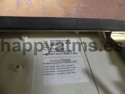 Wincor Fascia  (Cabinetry) (Wincor C2560) PN: 01750231351, 1750231351