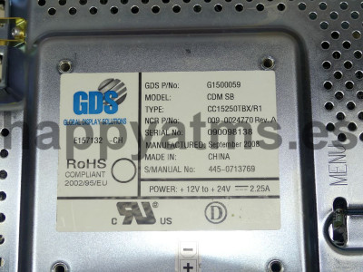 NCR 15 STANDARD BRITE LCD PN: 009-0024770, 90024770