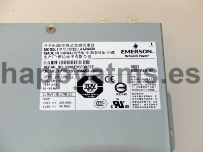 Diebold PWR SPLY,SWTCR,MULTVOLT,W 720 PN: 19-056653-000A, 19056653000A