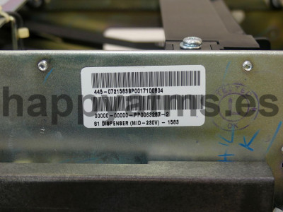 NEW ORIGINAL NCR S1 DISPENSER ASSY MID 230V PN: 445-0721583, 4450721583-NO
