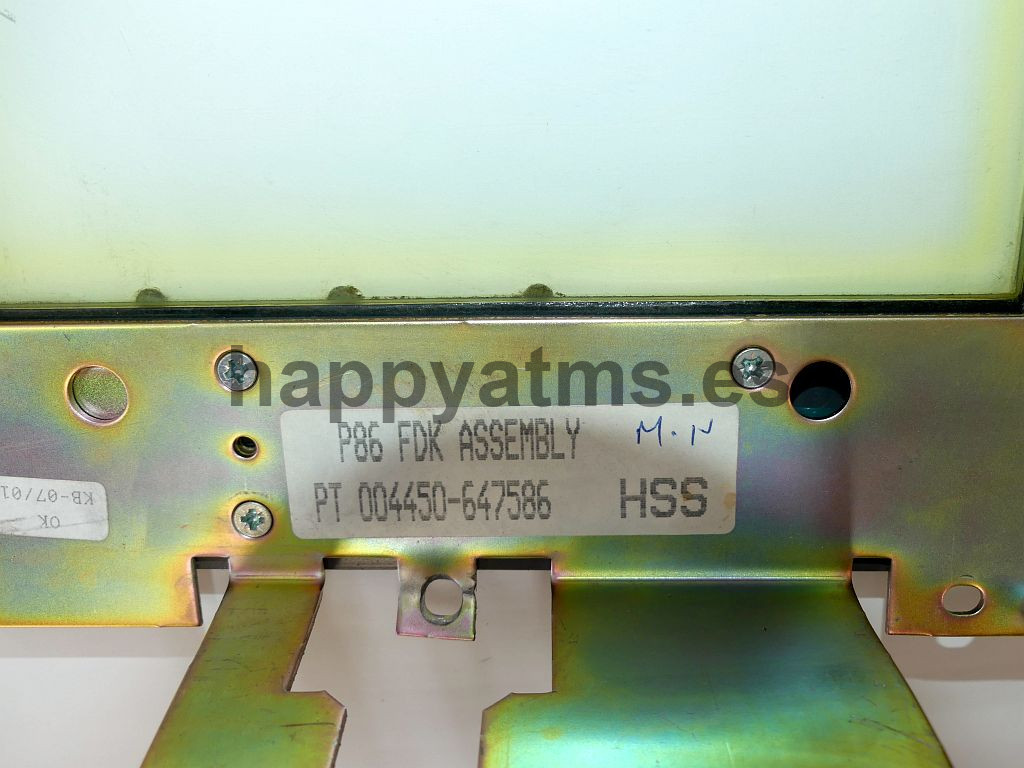 happyatms.es NCR FDK ASSEMBLY, NON SRCD PN: 445-0647586, 4450647586